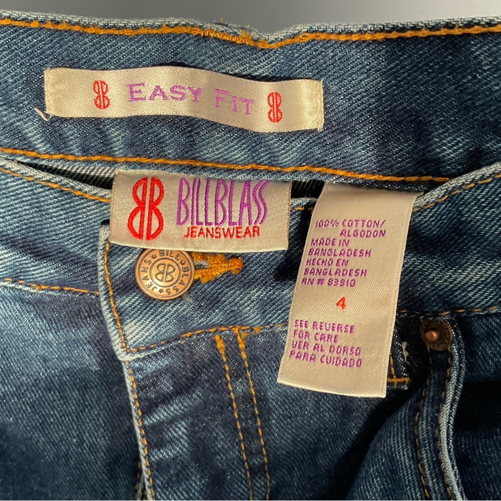 Bill Blass Dark Blue Straight Leg Jeans - Picture 3 of 12